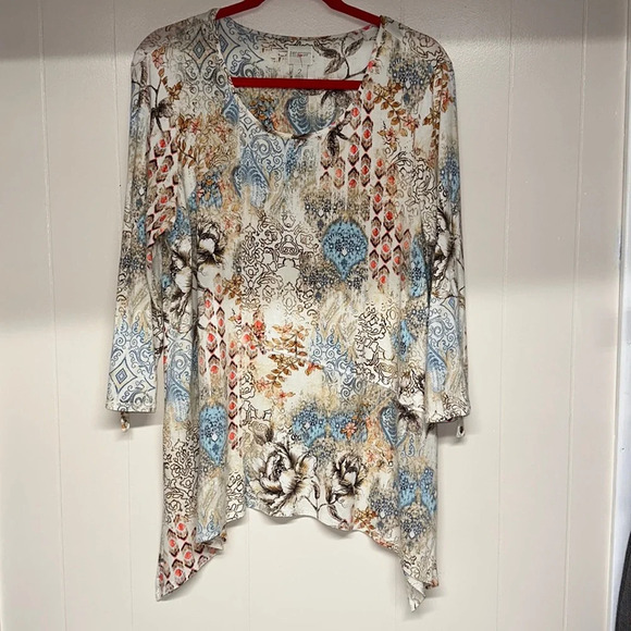 Chico’s Zenergy Tunic Top Sz2 - Picture 1 of 9